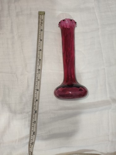 Vintage cranberry glass - vintage, bud