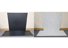 White Cream Marble or Black Effect HPL Laminate Fireplace Back Panel & Hearth