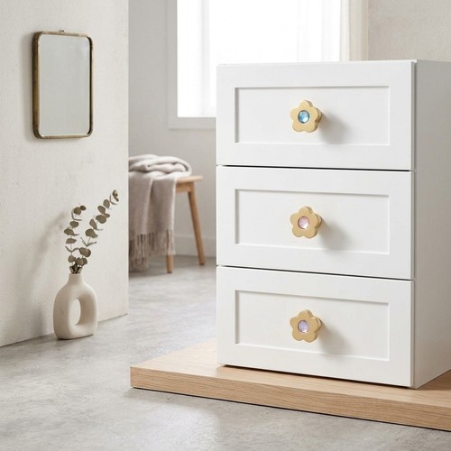 Metal drawer handles - drawer, brass