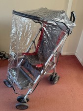 MACLAREN MAJOR ELITE PUSHCHAIR/BUGGY/STROLLER IN RED/GREY