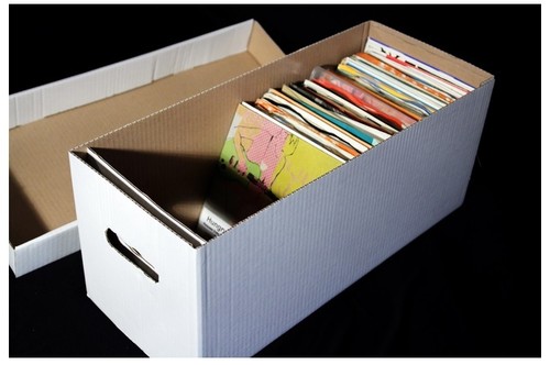 Record strong cardboard - record,