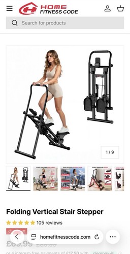 Folding vertical stair stepper - folding,