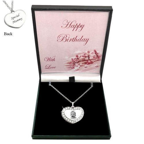 Personalised necklace heart - necklace,,