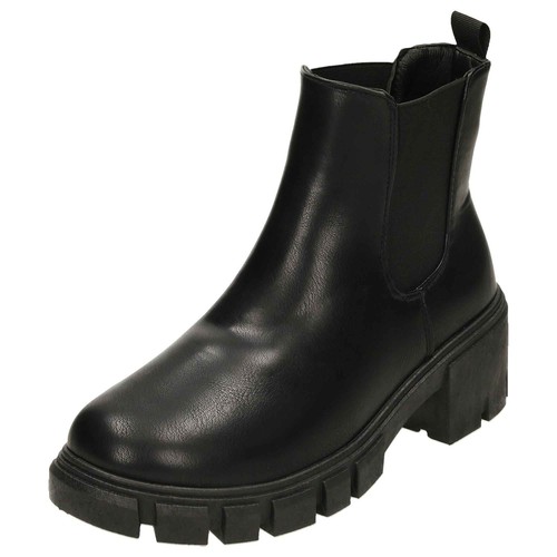 Ladies black ankle boots - ankle,