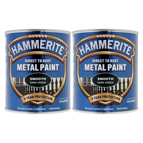 Hammerite smooth dark - dark, green