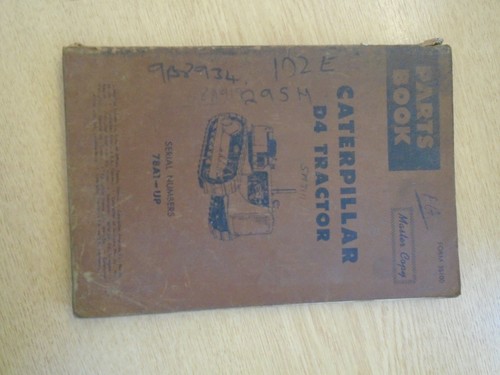 Caterpillar tractor parts - caterpillar, d4