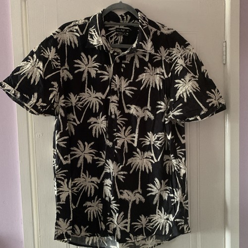 Black cream hawaiian shirt - black, +