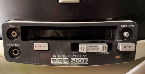 Cassette player buttons for
