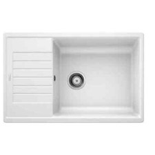 Blanco ZIA XL 6 S Compact Reversible Silgranit 1 Bowl Inset Kitchen Sink - White