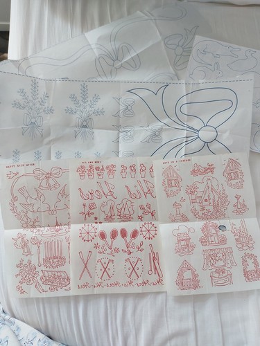 Vintage embroidery transfer - embroidery,