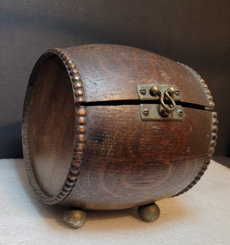 Antique victorian oak barrel - oak,