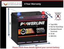 Car Battery 005L Powerline