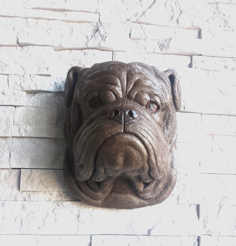 Big cast bronzed stone - big, british