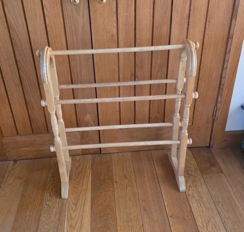 Large vintage soild pine - pine, towel