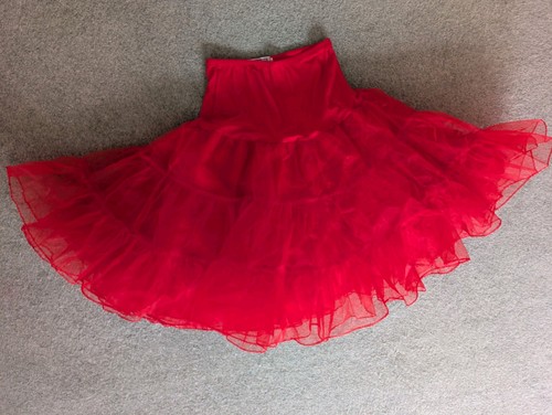 Red petticoat underskirt - petticoat,