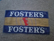 RARE VINTAGE FOSTERS BEER BAR TOWEL BREWERIANA