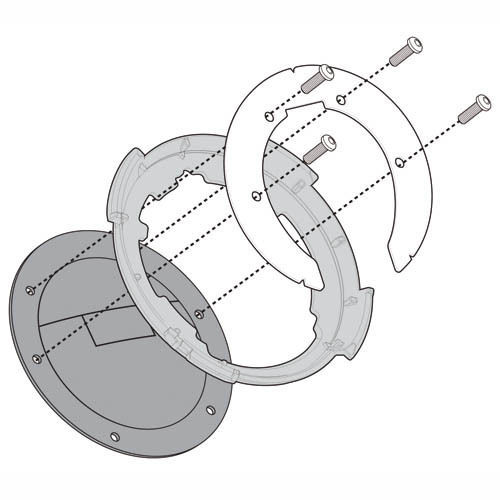 Bf03 givi tanklock bag - givi, flange