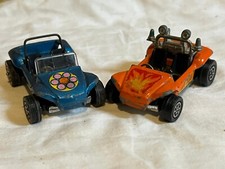 Vintage Corgy Whizzwheels GP Beach Buggy X 2 (Blue & Orange)