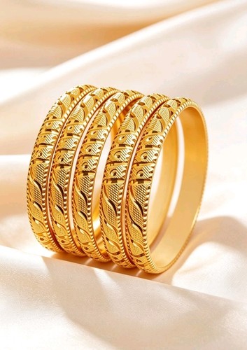 22k gold plated indian bangles - 22k,