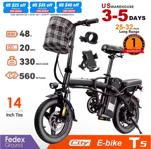 20mph folding electric bike - 20mph,