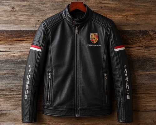 Black porsche leather - black, jacket