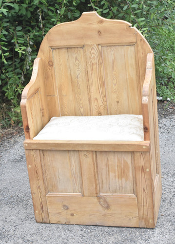 Vintage handmade monks bench - handmade,