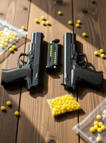 Round toy gun for - toy,