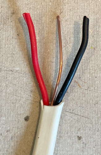 0mm twin earth cable - earth,