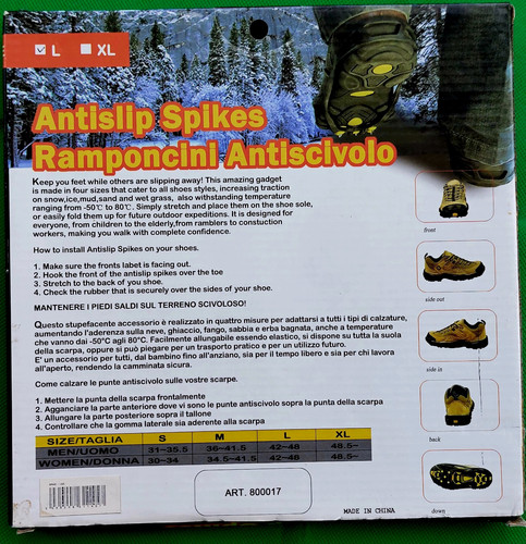 Antislip spikes crampons - crampons, shoe