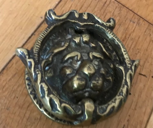 Vintage cast brass door - brass,