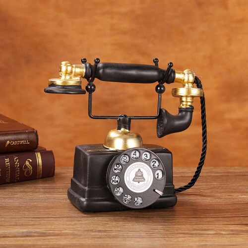 Retro old phone figurine - old,