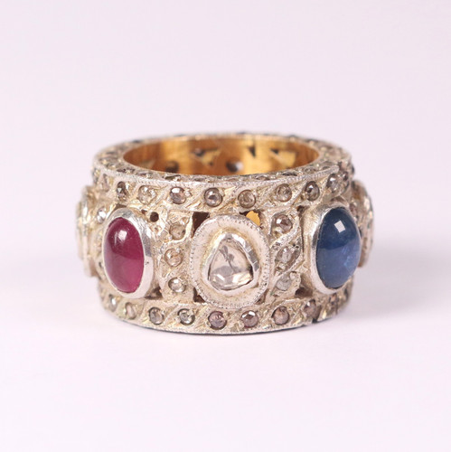 Antique diamond ruby sapphire - antique,