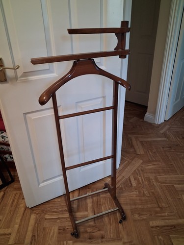 Vintage mahogany wooden valet - vintage,