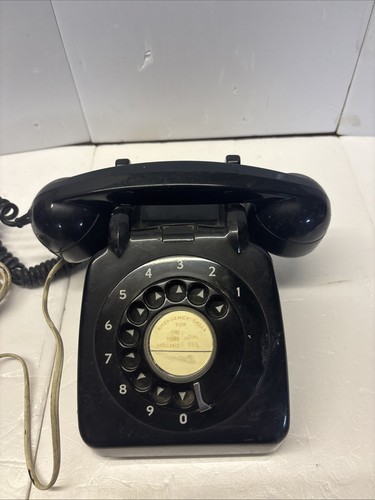 Vintage black rotary dial - rotary,