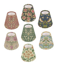 William Morris Small Candle Clip Shade Strawberry Thief, honeysuckle, Snakeshead
