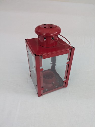 Red metal glass - glass, lantern