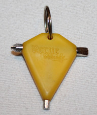 yellow Crue Wakeboarding screwdriver key chain ring