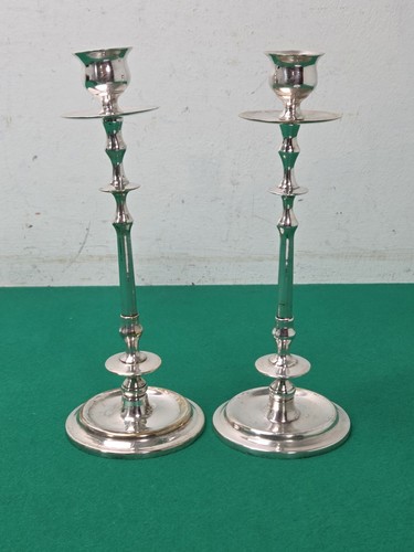 Pair silver plated brass - plated, on