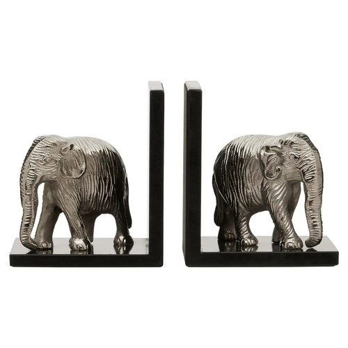 Elephant bookends with - with, marble