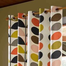 Orla Kiely Multi Stem Eyelet Lined Curtains, WIDE 168 x DROP 183cm