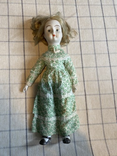 Porcelain ceramic vintage doll - porcelain,