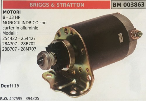 Starter motor brumar briggs - brumar, &
