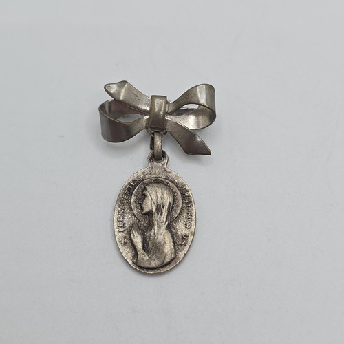 Bernadette brooch medal - brooch,