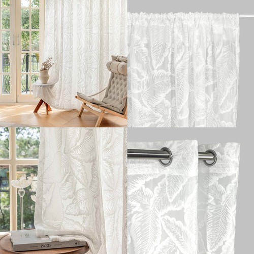 Eden leaf voile - voile, curtain