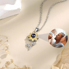 Personalised Sunflower Pendant