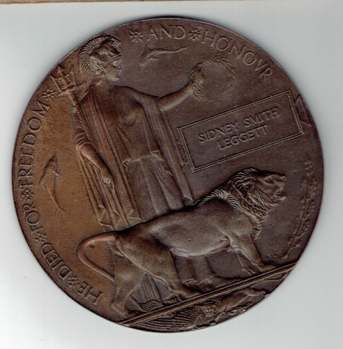 Ww1 death plaque sidney - plaque, smith