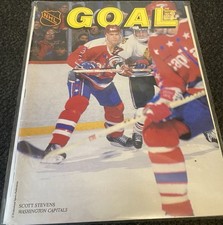 1989 NHL GOAL Magazine Washington Capitals VS. Boston Bruins Vol.16 #13 March 89