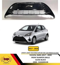 TOYOTA YARIS 2017 - 2020 FRONT BUMPER GRILLE MIDDLE LOWER 531020D130 GLOSS BLACK