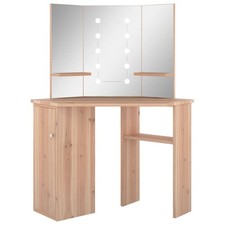 Corner Dressing Table with LED