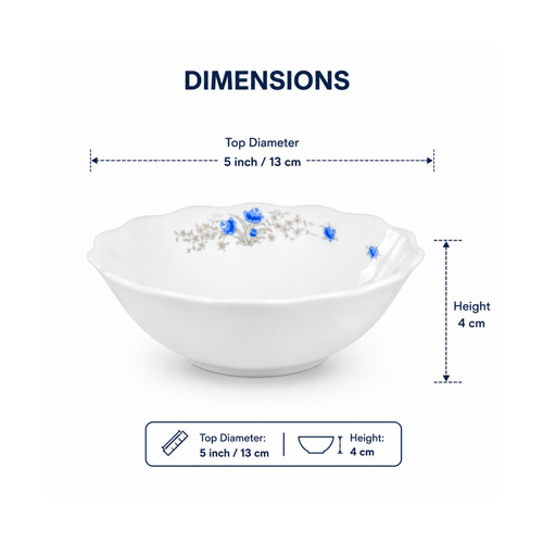 Set porcelain soup - 6, bowls